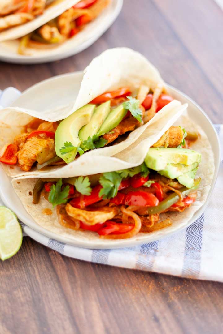 Easy Chicken Fajitas in the Microwave
