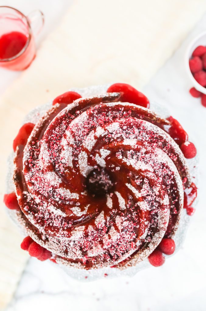 White Chocolate Raspberry Drizzle Cake 3