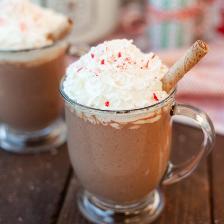 Crockpot Peppermint Hot Chocolate