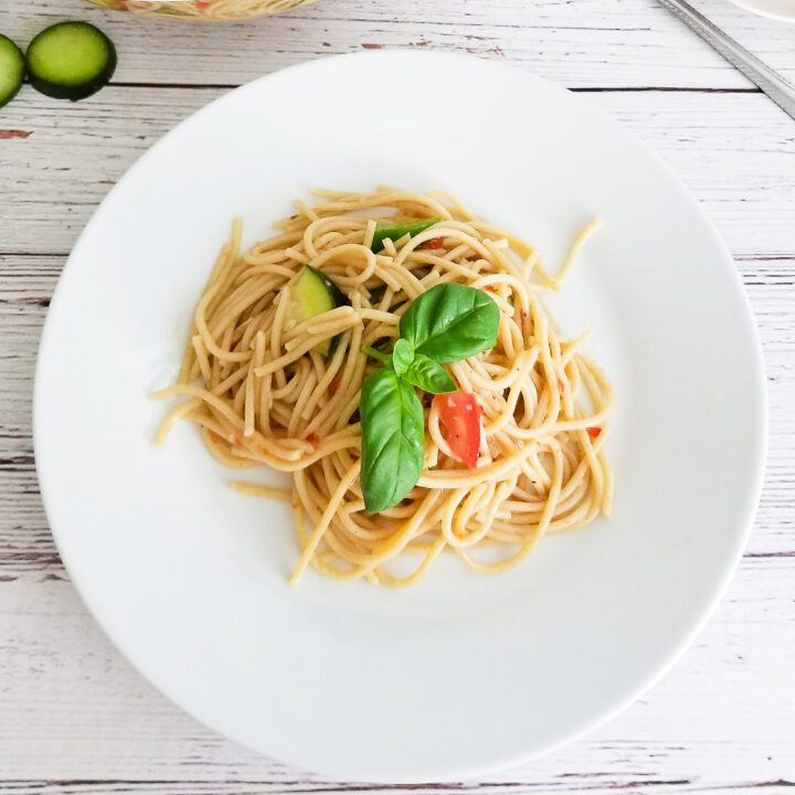 So Simple Italian Spaghetti Pasta Salad