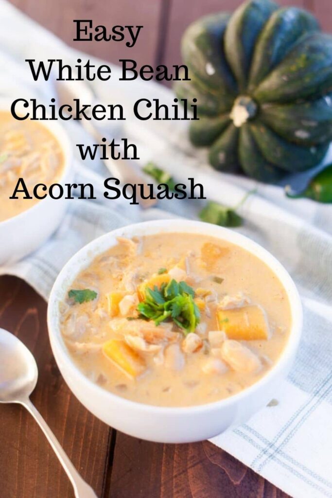 White Chicken Chili and Acorn Squash