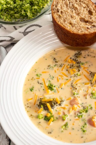 Instant Pot Broccoli Cheese Soup - The Wooden Spoon Effect