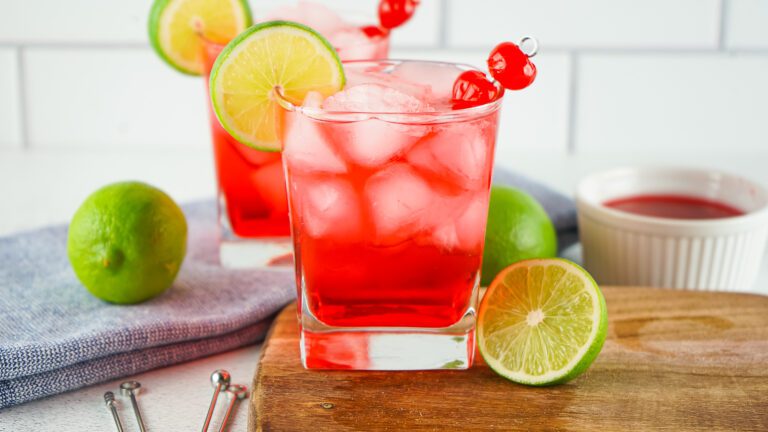 Easy Shirley Temple Cocktail- Dirty Shirley
