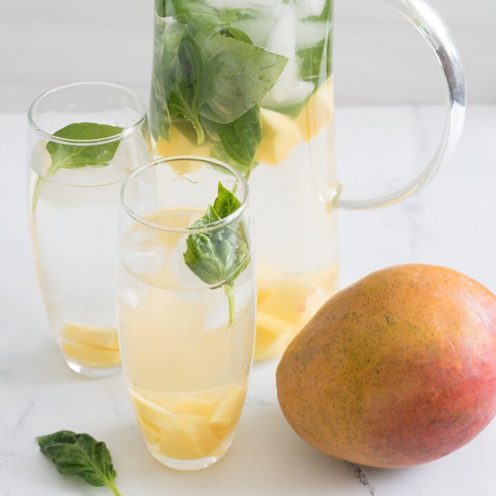 Basil Water with Mango