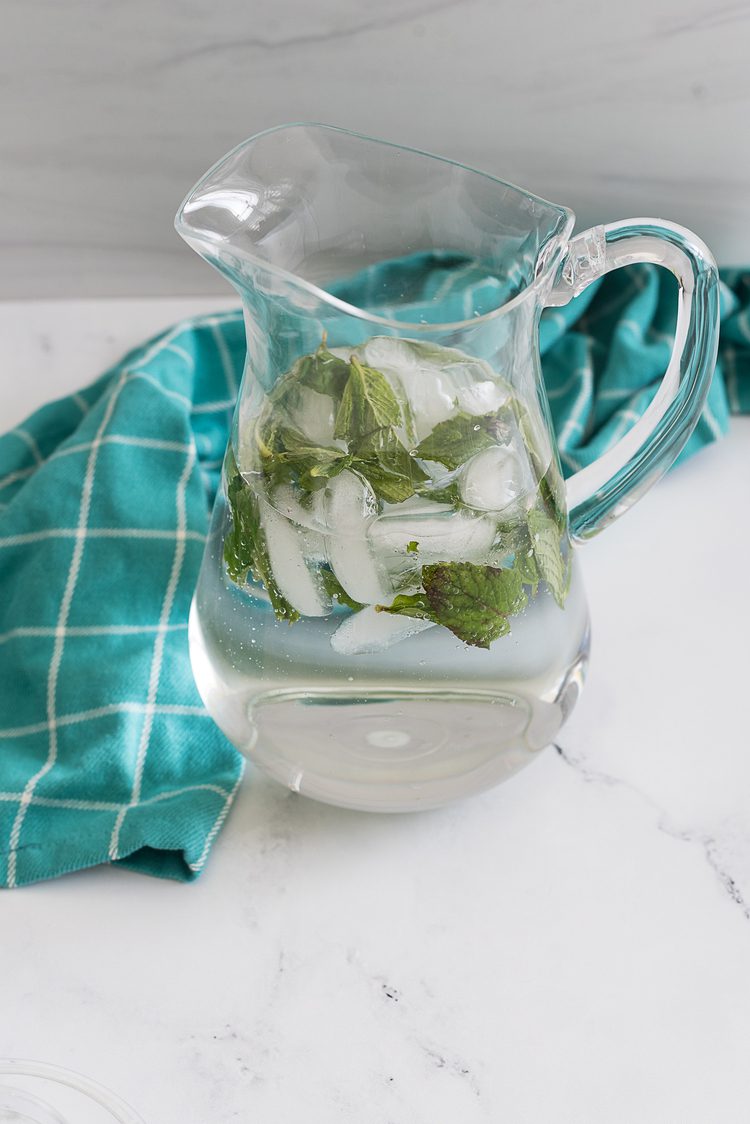 Infused water with Mint