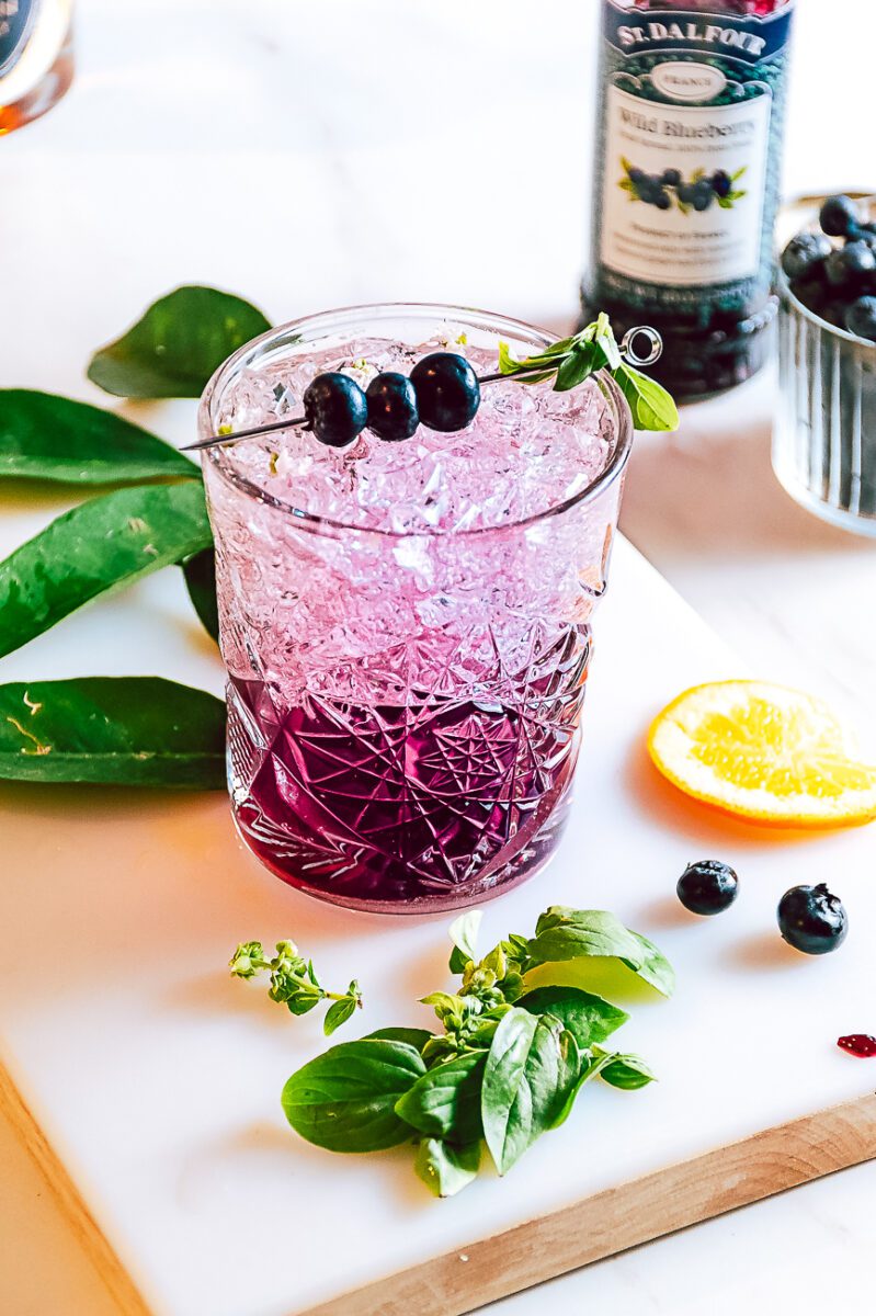 Blueberry Whiskey Cocktail