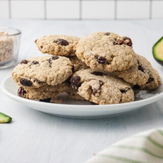 Oatmeal Cookies made with Avocado