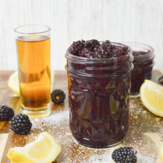 Blackberry Jam made with Bourbon