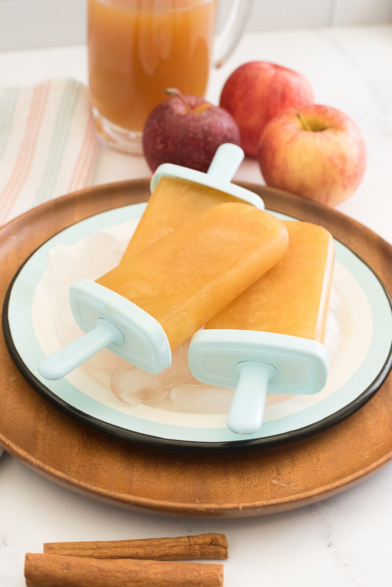 Popsicles made from Apple Cider