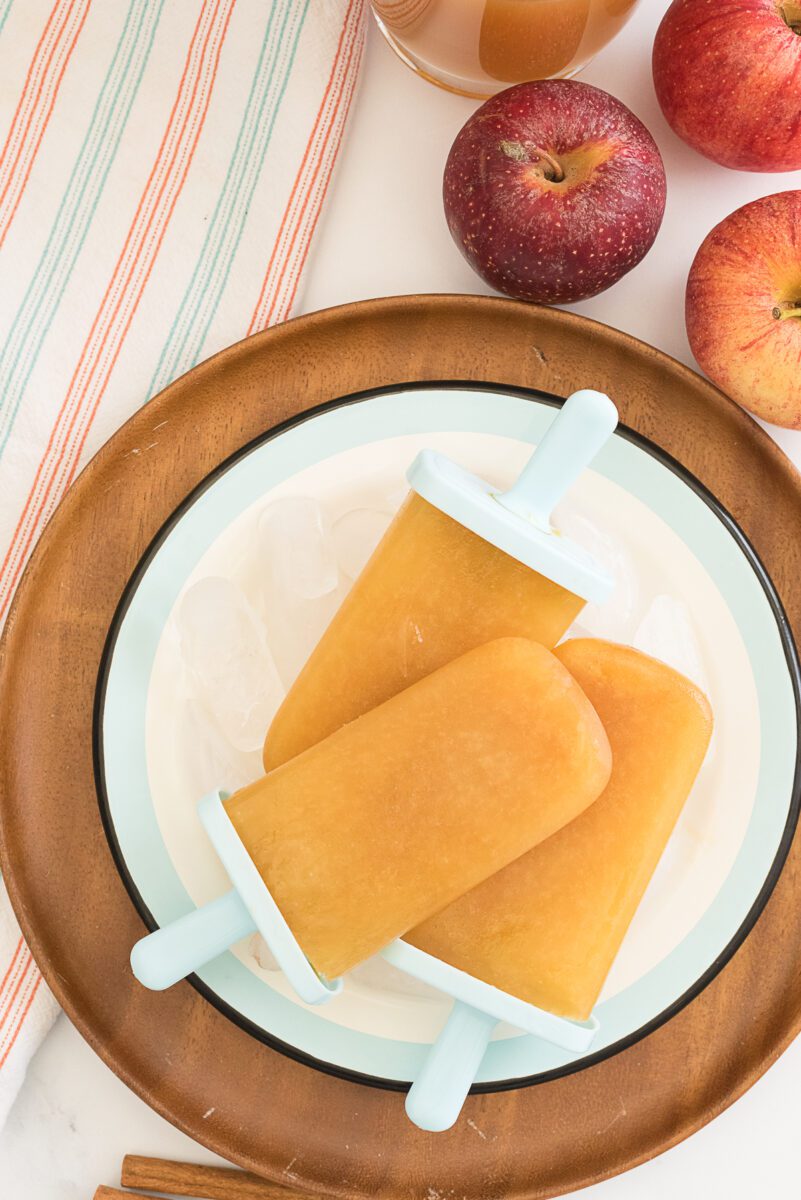 Popsicles made from Apple Cider