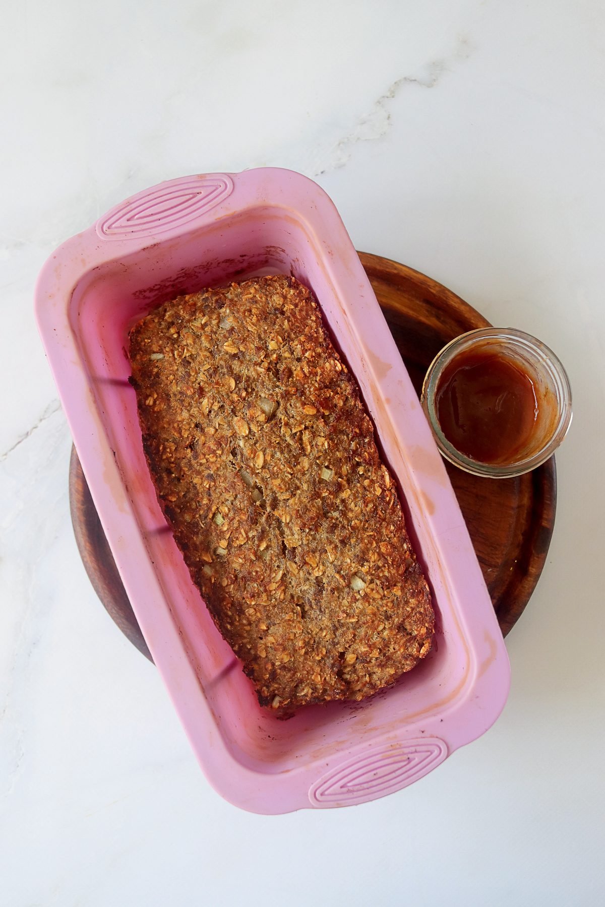 Meatloaf made with Applesauce and Oatmeal