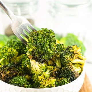 Fresh Broccoli made in the air fryer