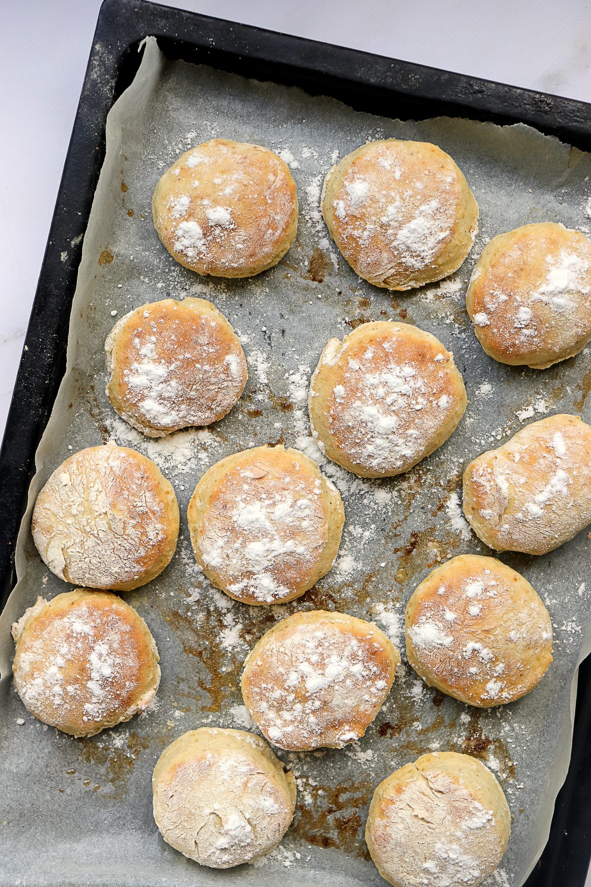 Homemade biscuits made with applesauce