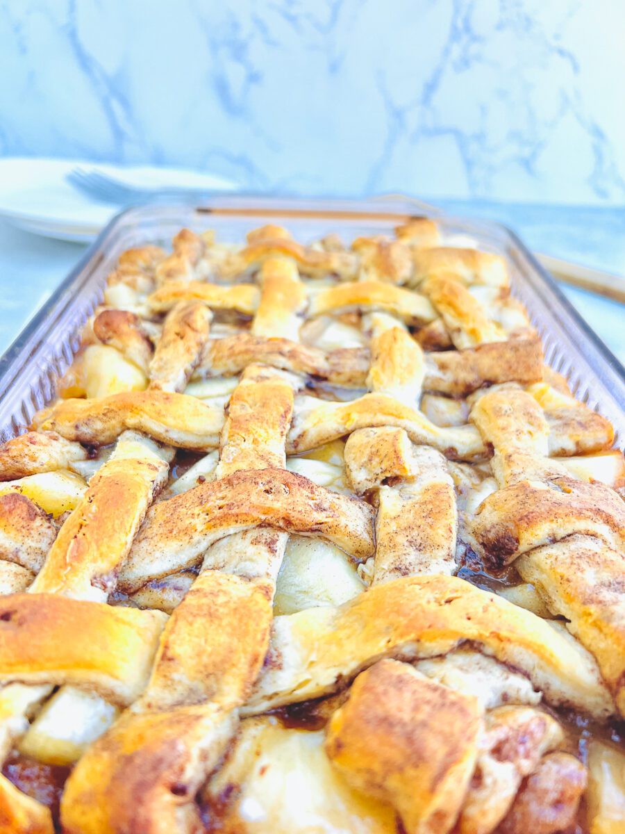 Cinnamon Rolls made with apple pie filling