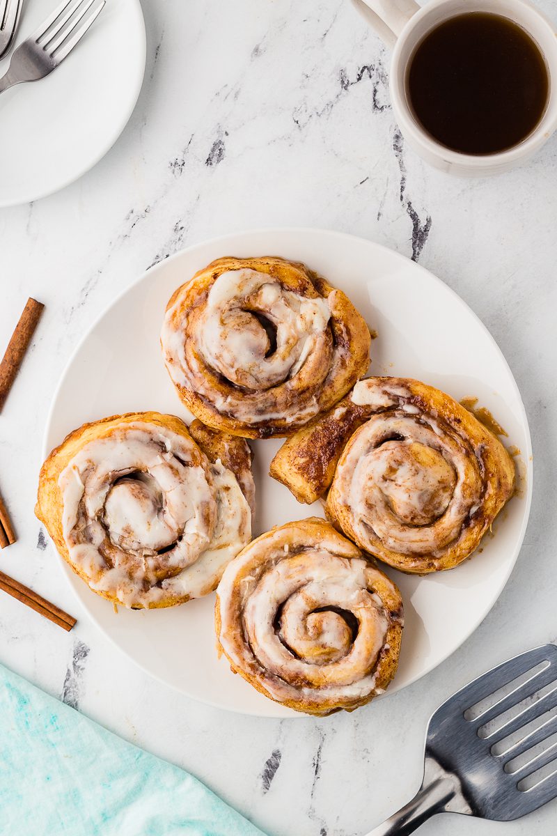Cinnamon Rolls with Heavy Cream Butter and Brown Sugar | The Wooden Spoon Effect