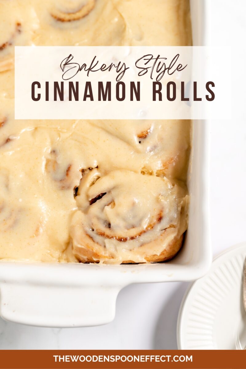 Cinnamon Rolls made bakery style with browned butter