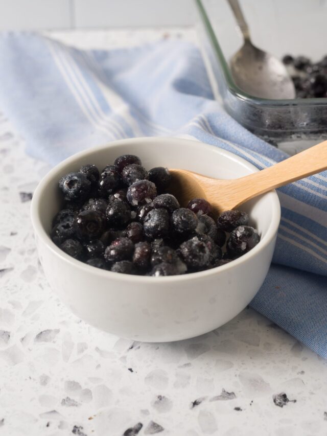Quick and Easy Frozen Blueberry Snack