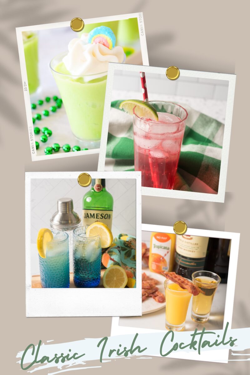 photo Collage of Classic Irish Cocktails