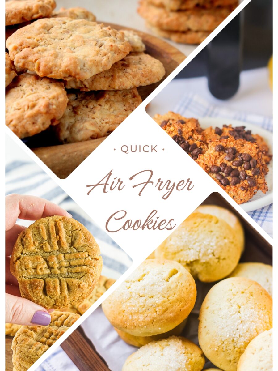 A Collection of cookies on our site you can make in an air fryer.
