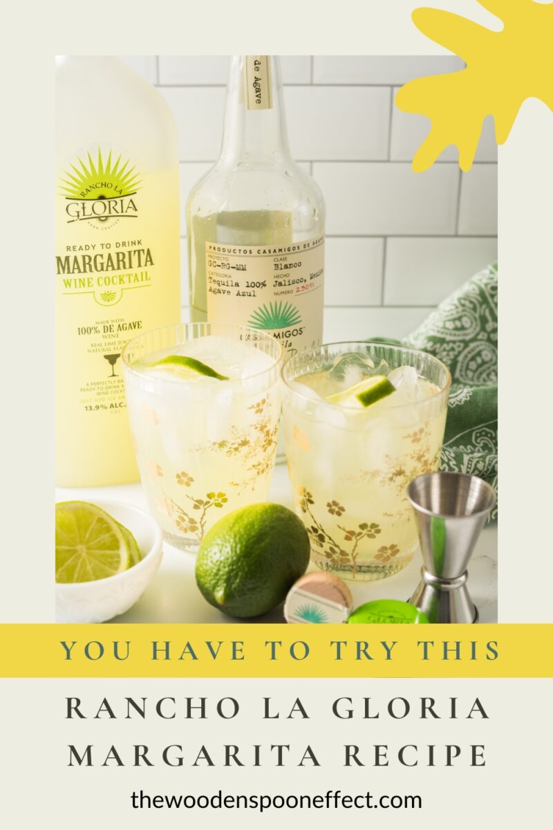Margarita made with Rancho La Gloria mix and Tequila