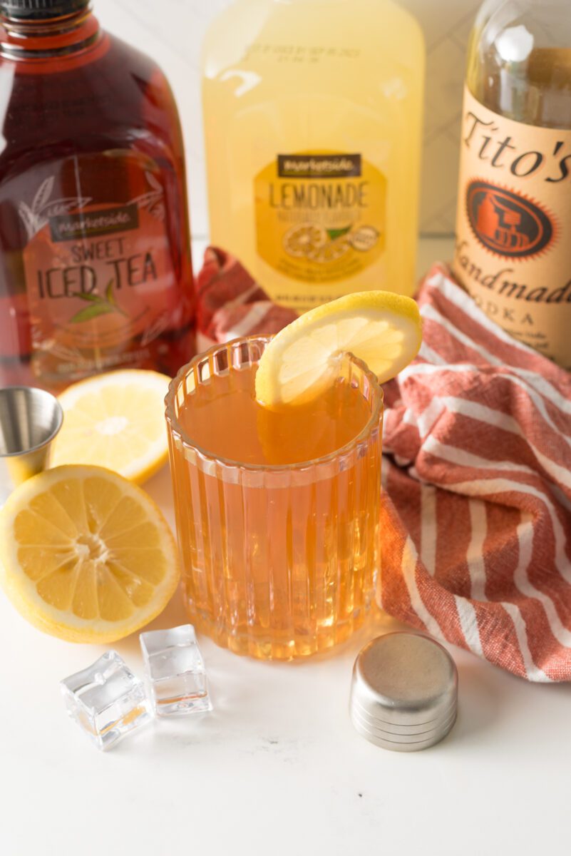 Refreshing drink made with Lemonade, Black Tea and Vodka- named after the professional golfer Arnold Palmer