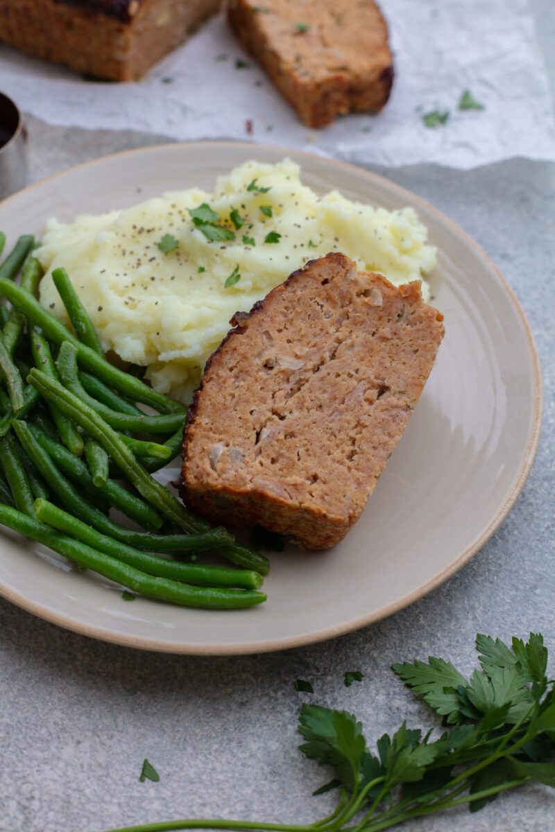 Meatloaf made out of ground up chicken
