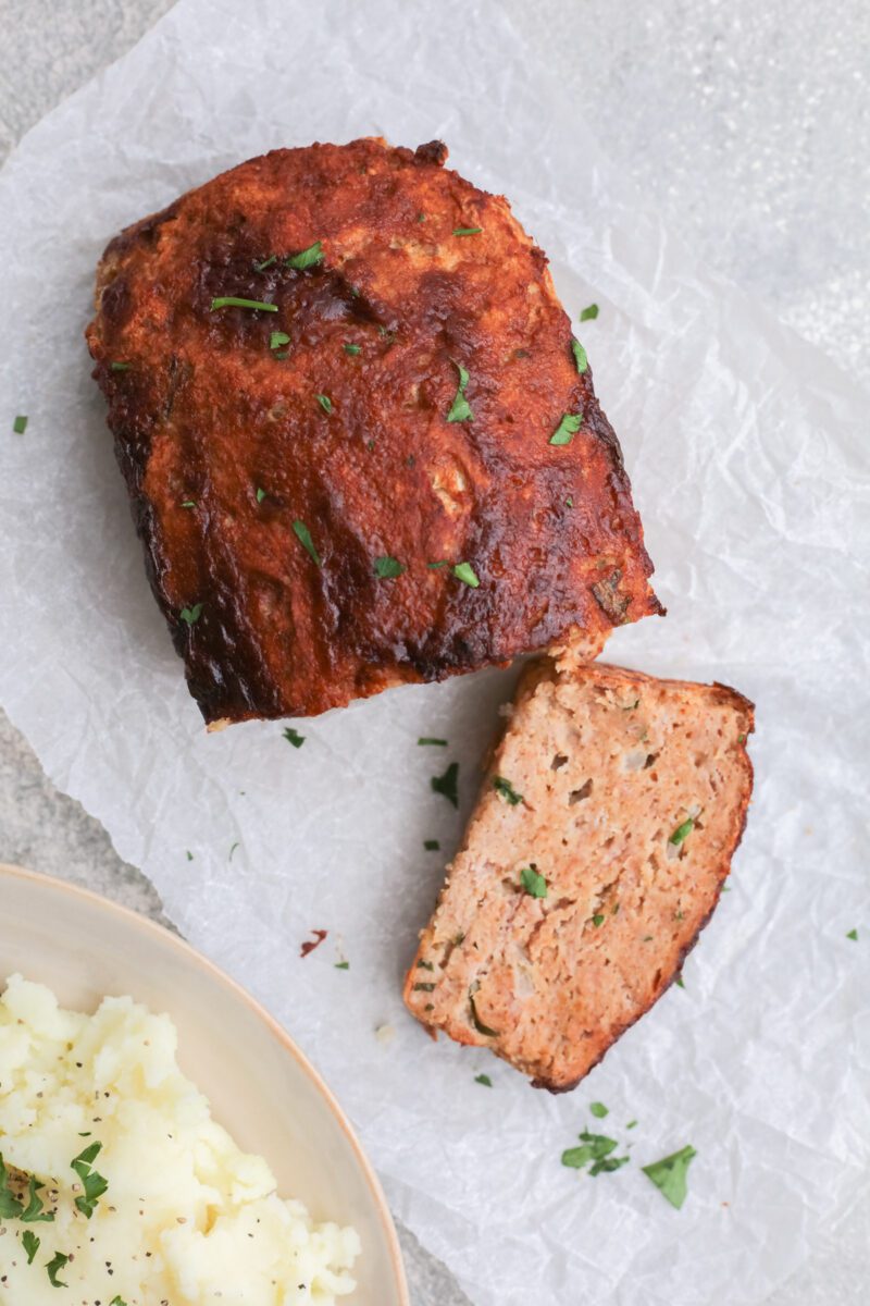 Meatloaf made out of ground up chicken
