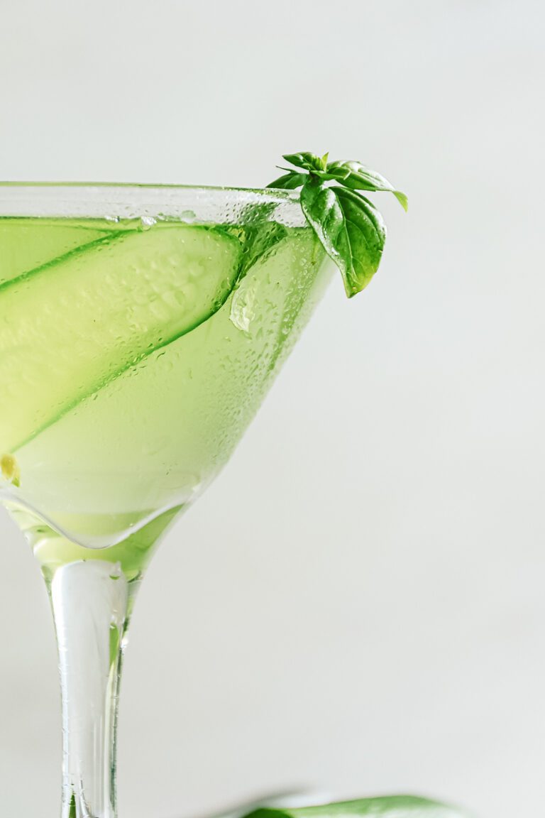 Cucumber Basil Martini Recipe