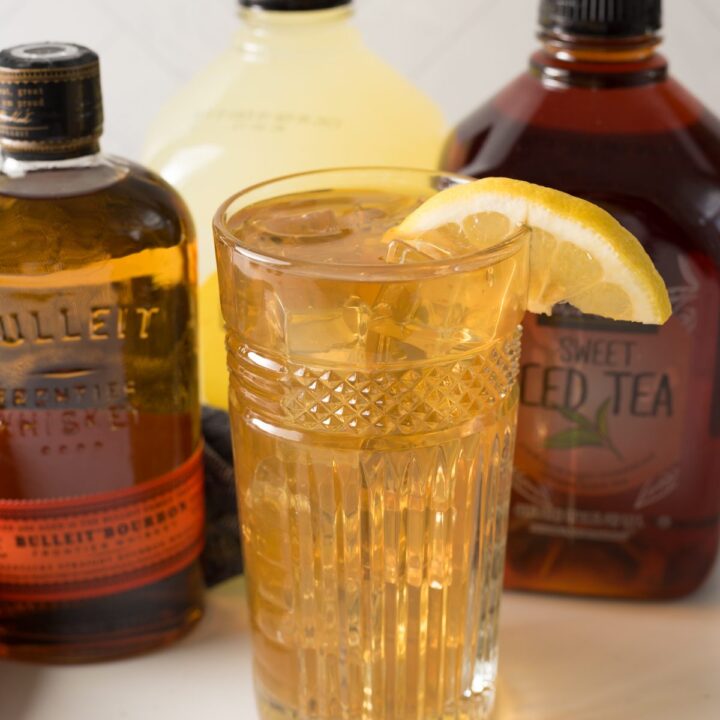 Refreshing drink mix made with Tea, lemonade and a splash pf bourbon- named after the professional golfer Arnold Palmer