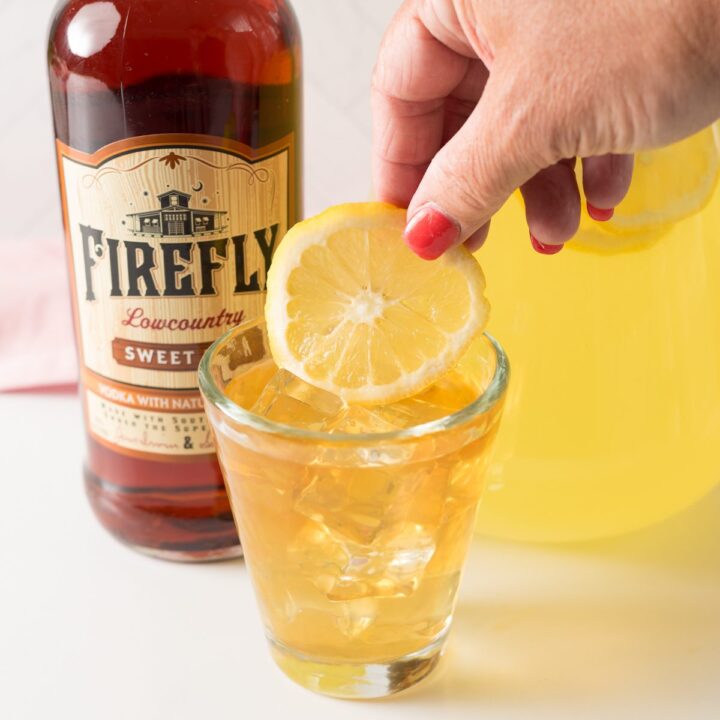 Classic Arnold Palmer Cocktail made with Fresh Squeezed Lemonade and Sweet Tea Vodka
