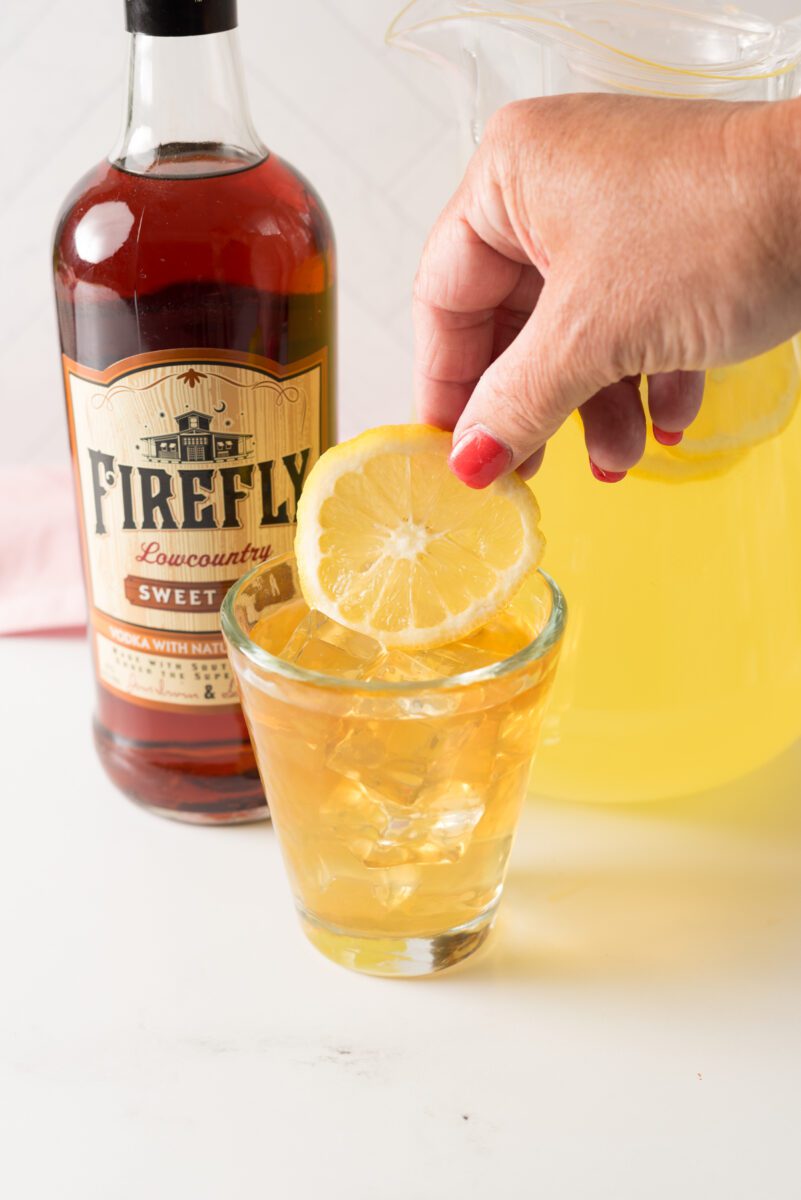 Classic Arnold Palmer Cocktail made with Fresh Squeezed Lemonade and Sweet Tea Vodka