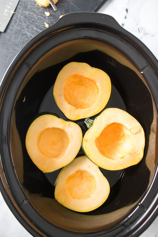 Place your squash in the slow cooker