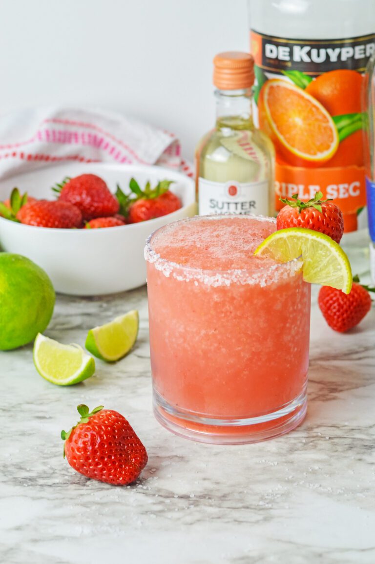 Strawberry Margarita with Vodka