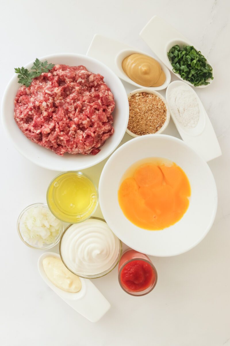 Collect all the ingredients for Crown O Gold Meatloaf