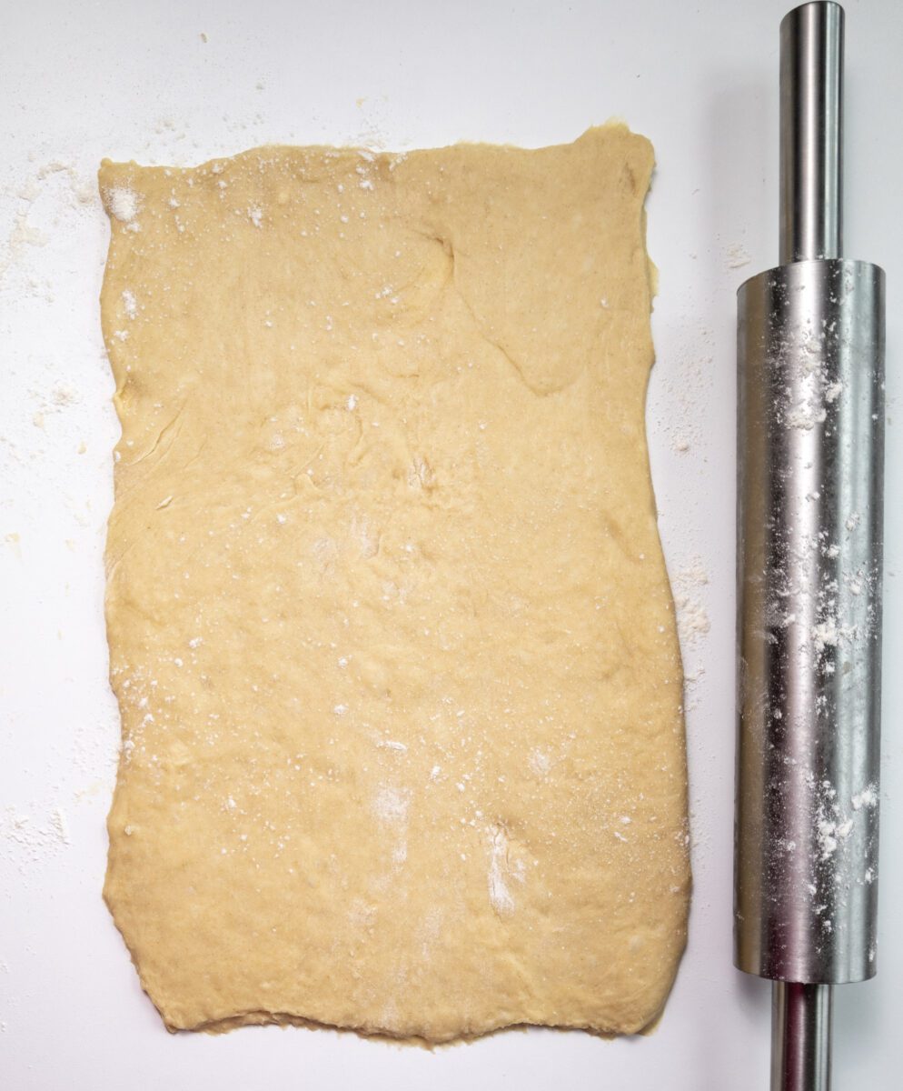 Add gradually flour to the batter, knead it and try to form a dough