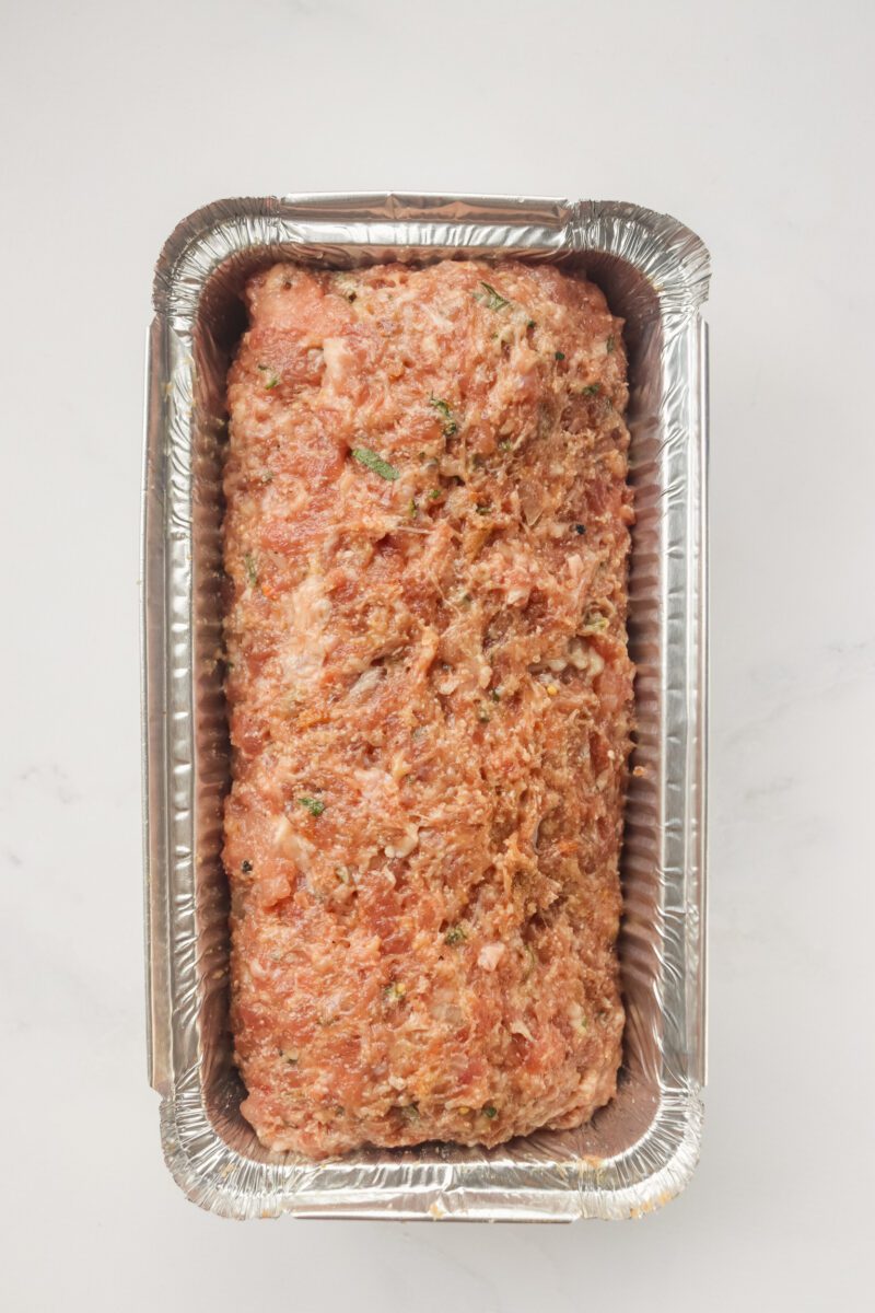 transfer the meatloaf to the pan