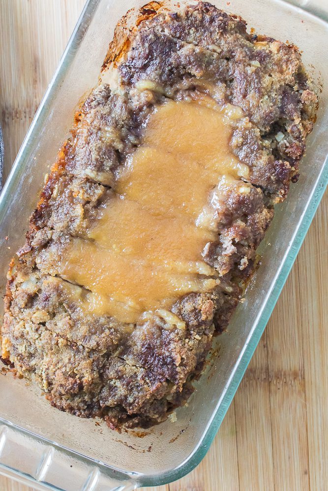 Bake the meatloaf at required temperature