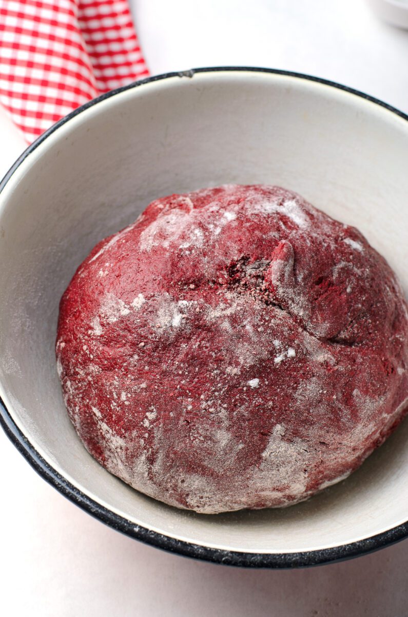 Place the dough into a large well-greased bowl, cover with plastic wrap or a towel