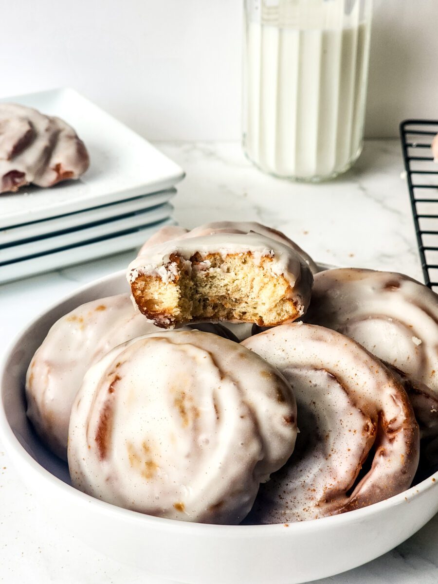 Honey Buns in a bowl